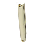 YSL Beige Leather Cassandre Flap Phone Holder