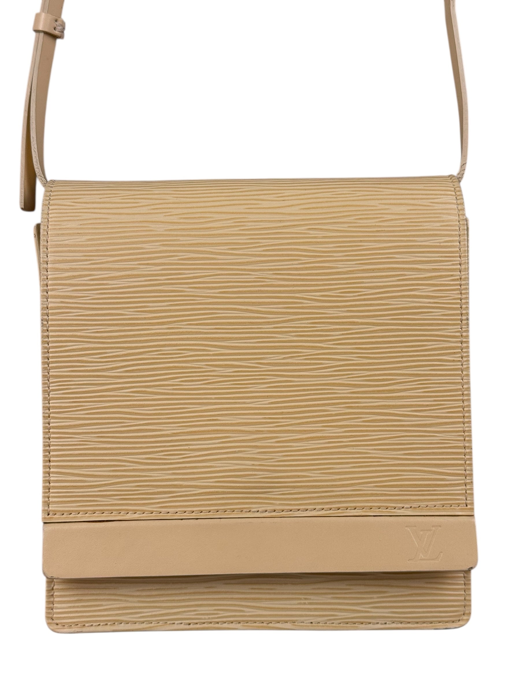 Louis Vuitton Vintage Yellow Epi Biarritz Shoulder Bag