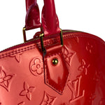 Louis Vuitton Apple Red Vernis Alma Handbag GM