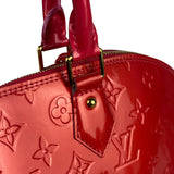 Louis Vuitton Apple Red Vernis Alma Handbag GM