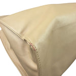 Telfar Cream Leather Medium Shopping Tote Bag