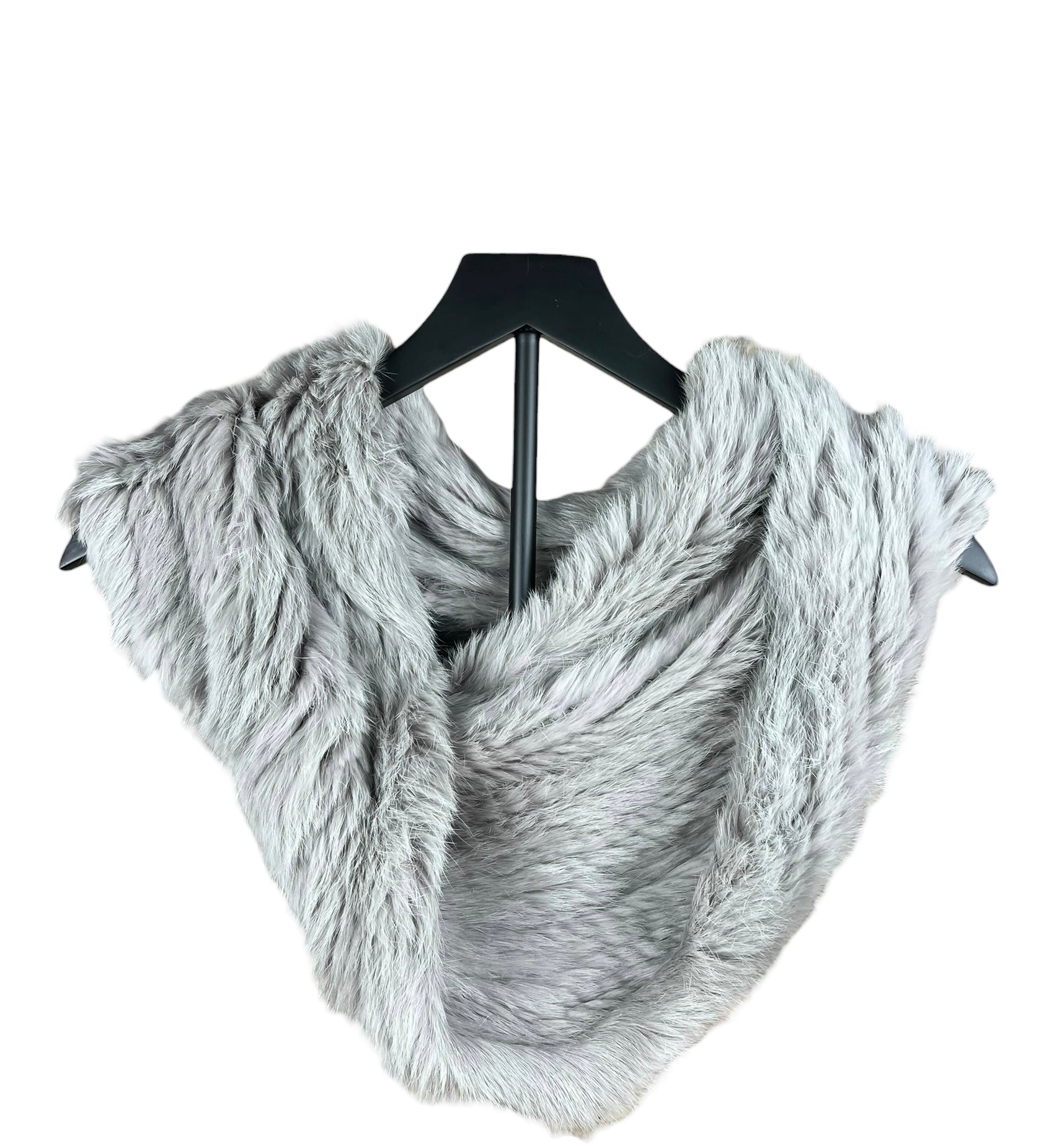 Stretch Fur Mayson Grey Mink Infinite Scarf