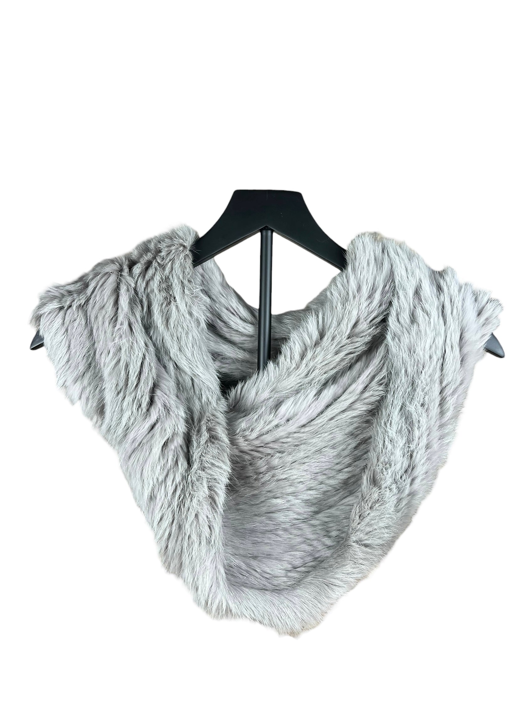 Stretch Fur Mayson Grey Mink Infinite Scarf