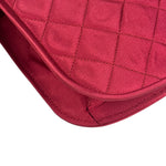 Chanel Vintage Two Tone Red Satin Flap 1989