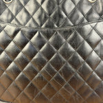 Chanel Black Leather Cambon Ligne Tote 2003