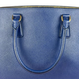 Prada Blue Galleria Saffiano Leather Tote