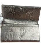 Cartier Vintage Metallic Gold Happy Birthday Continental Wallet