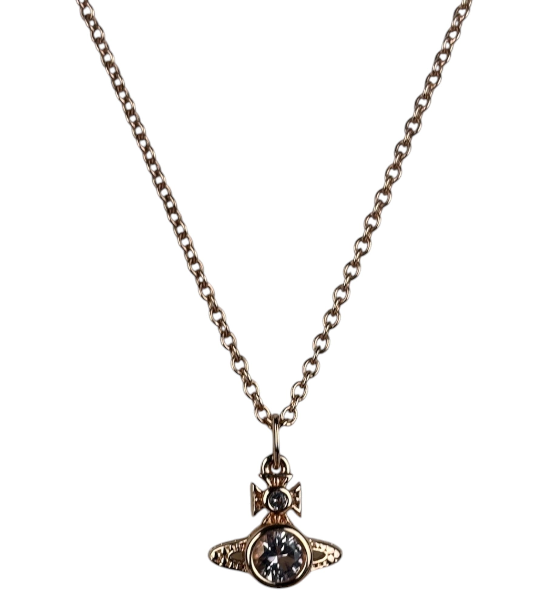 Vivienne Westwood Rose Gold Delicate Pendant Necklace