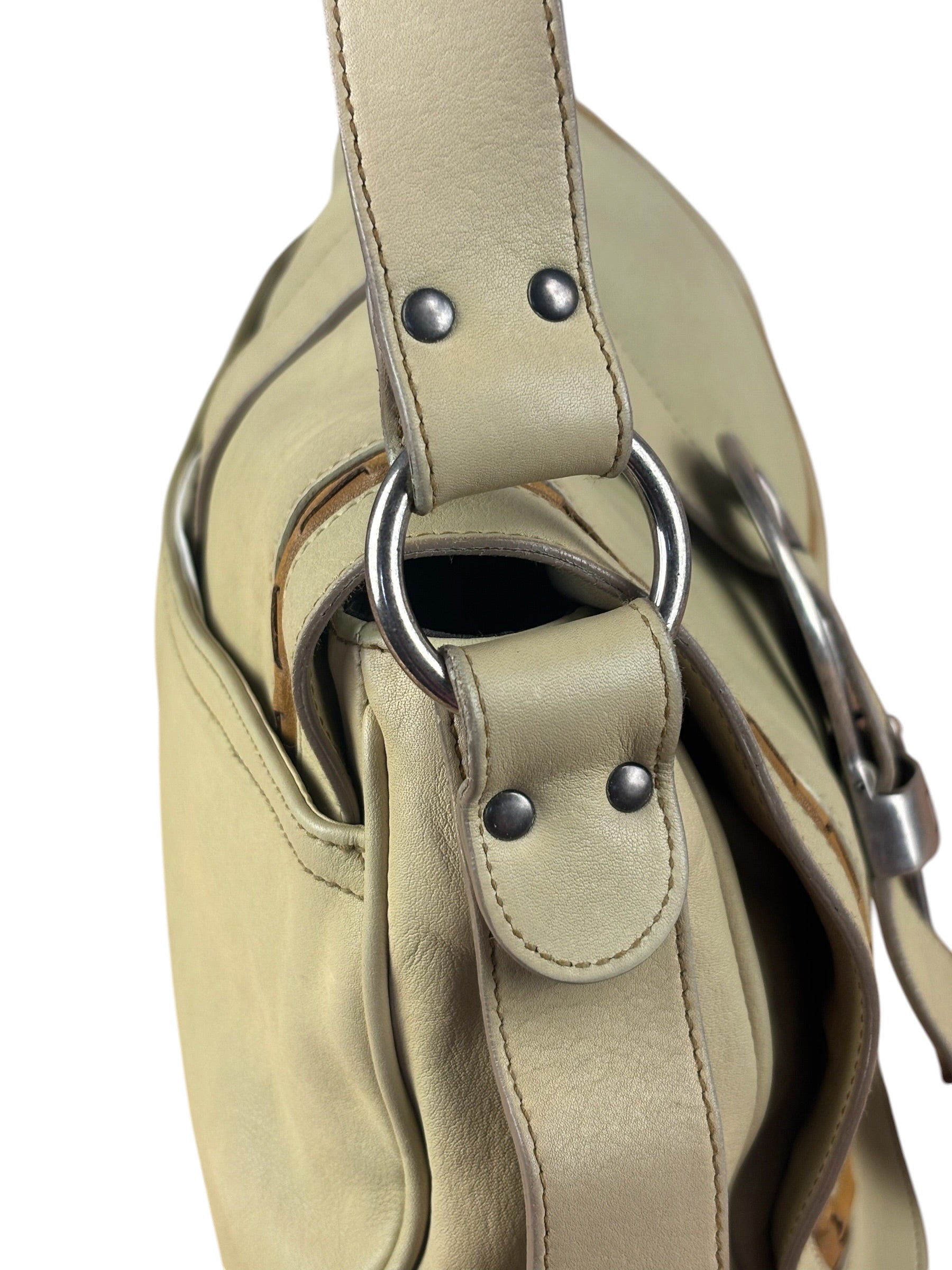 Christian Dior Vintage Beige Marrakech Medium Shoulder Bag