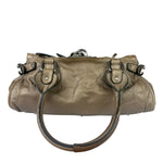 Chloe Bronze Leather Paddington Shoulder Bag