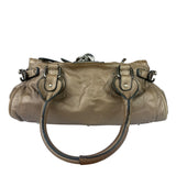 Chloe Bronze Leather Paddington Shoulder Bag