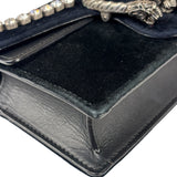 Gucci Mini Velvet Black Rhinestone Dionysus Crossbody