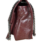 YSL Maroon Leather M Niki Shoulder Bag