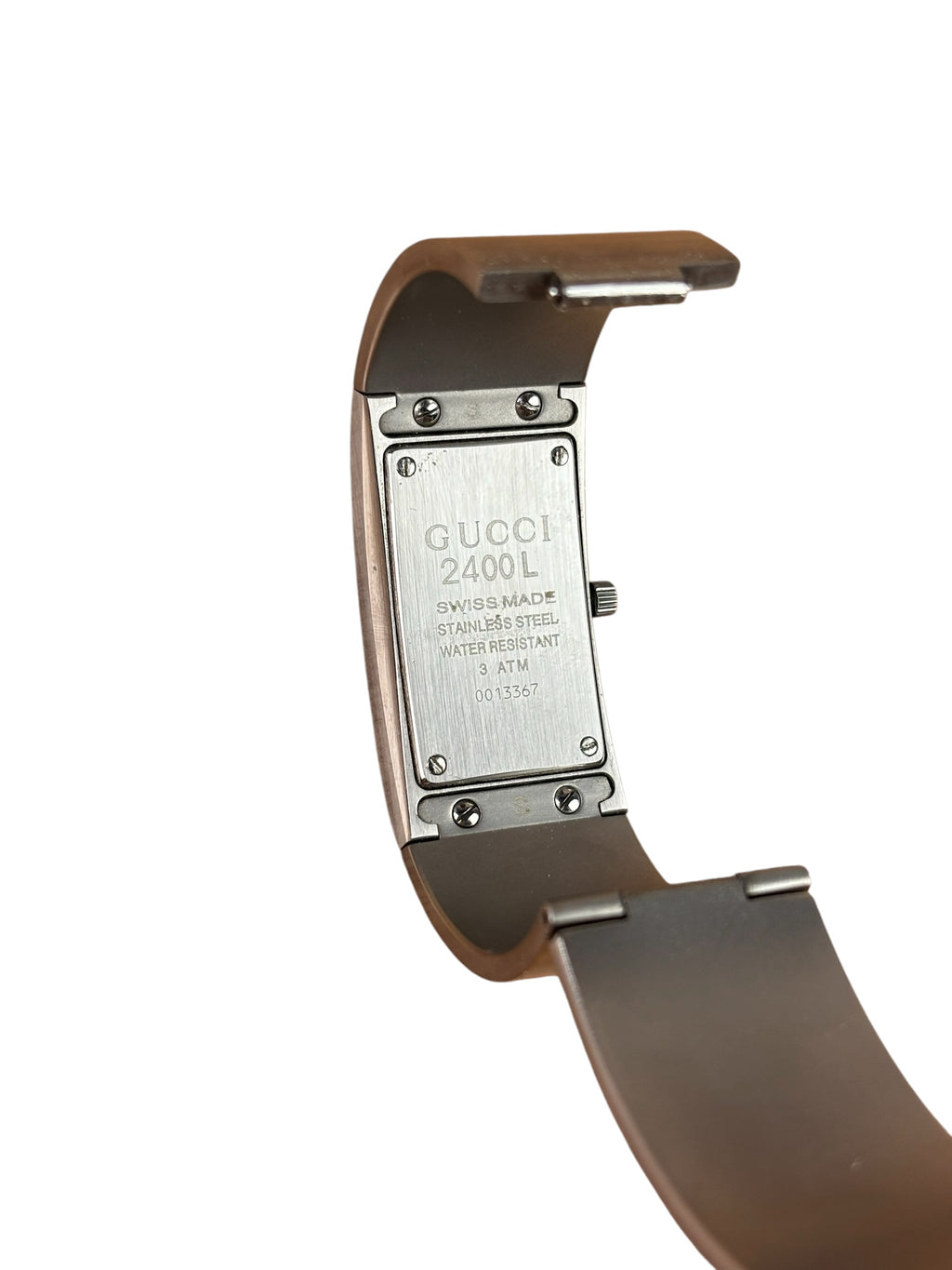 Gucci 2400L Silver Thick Bangle Band