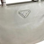 Prada Leather Tote Bag Beige/Ivory