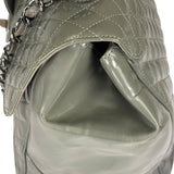 Chanel Grey Patent Leather Mademoiselle Kelly Flap Bag 2008
