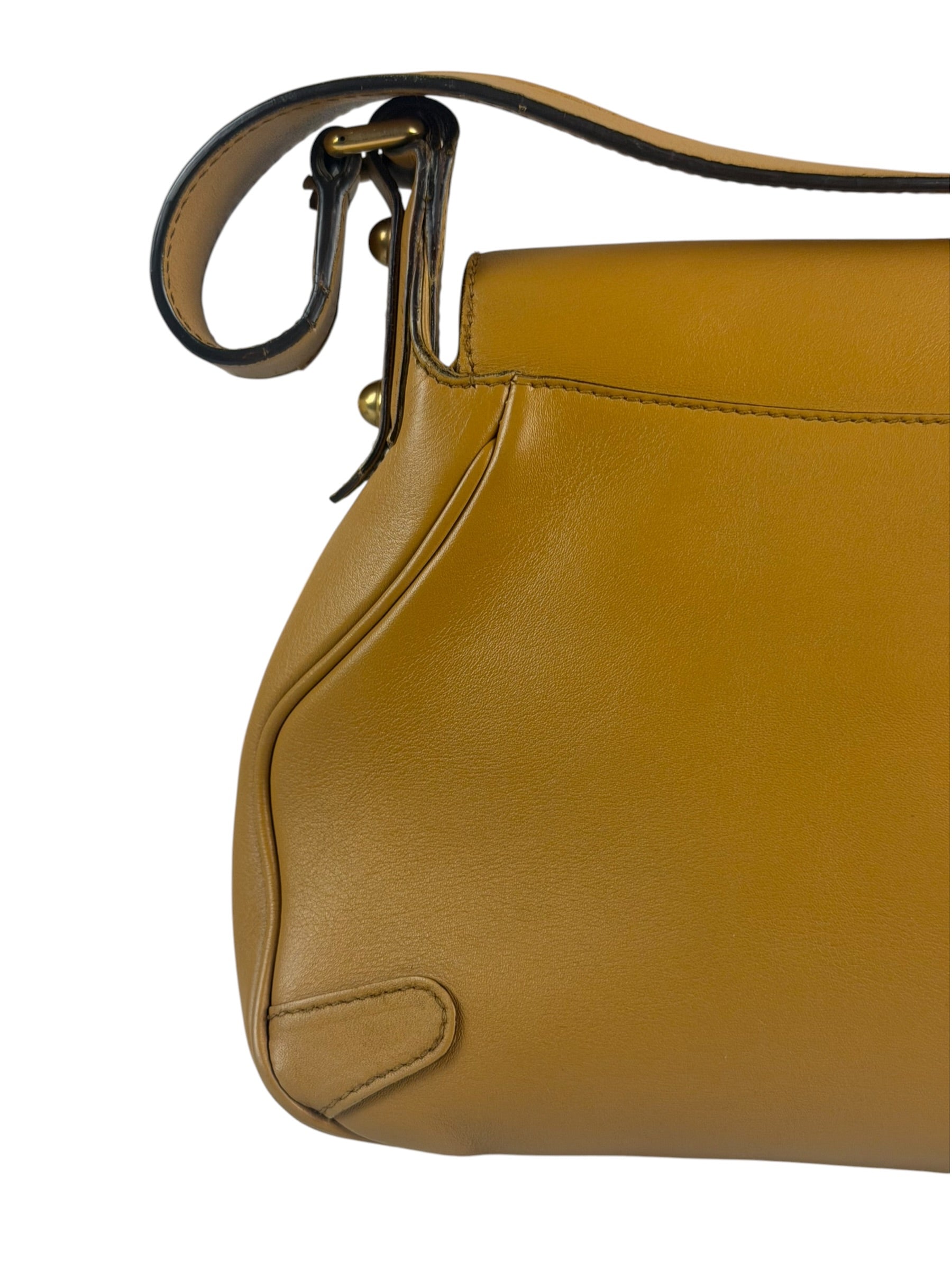 Gucci Vintage Camel Horsebit Shoulder Bag