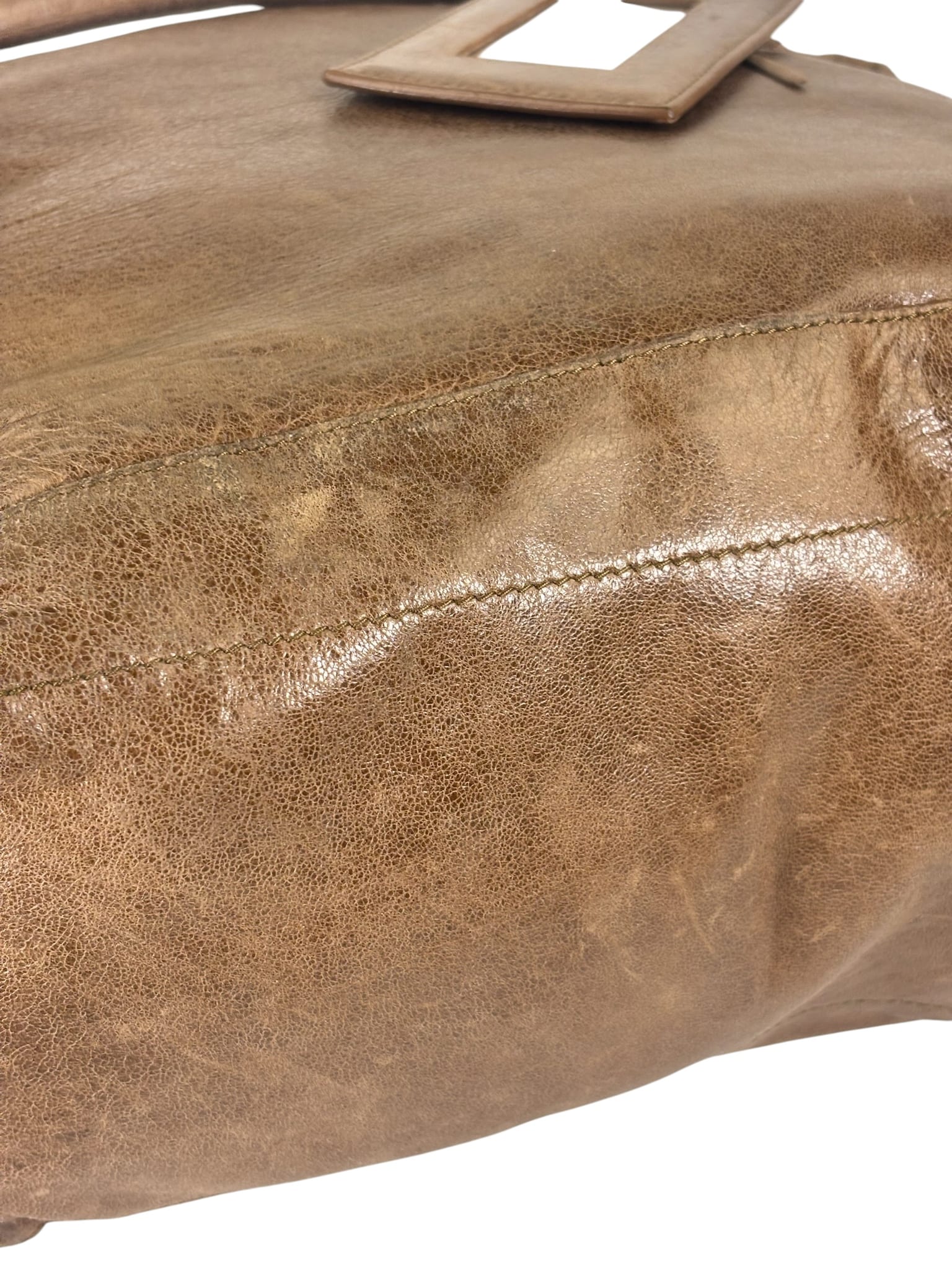 Balenciaga Brown Lambskin Day Moto Hobo Bag