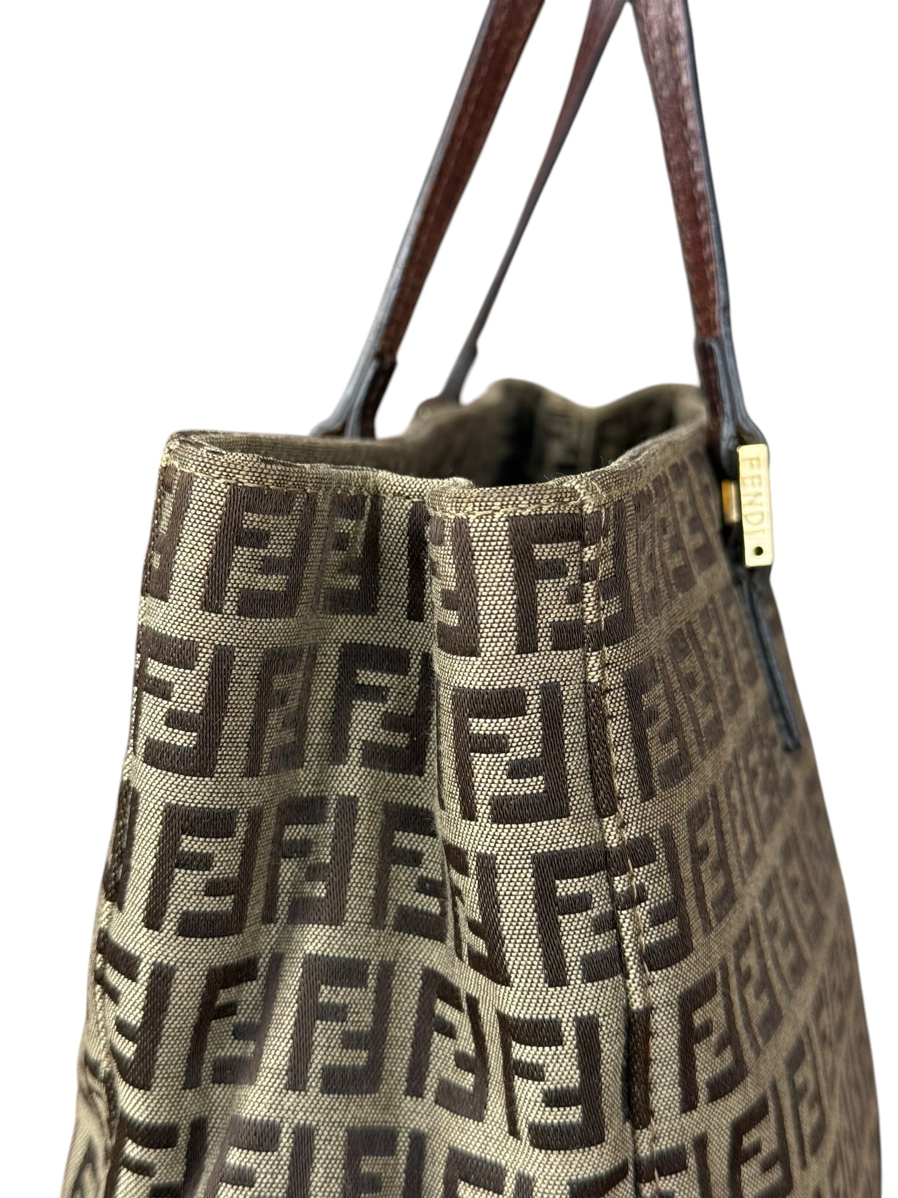 Fendi FF Canvas Top Handle Tote
