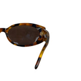 Gucci Vintage GG Havana Thick  Rounded Oval Sunglasses RX 2400/S