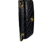 Chanel Black Quilted Leather Flap Bag 1989