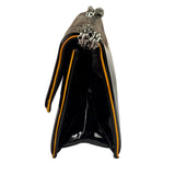 Chanel Black Patent Orange Trim 2.55 Flap 2009