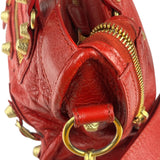 Balenciaga Red Calfskin Mini Le City Bag