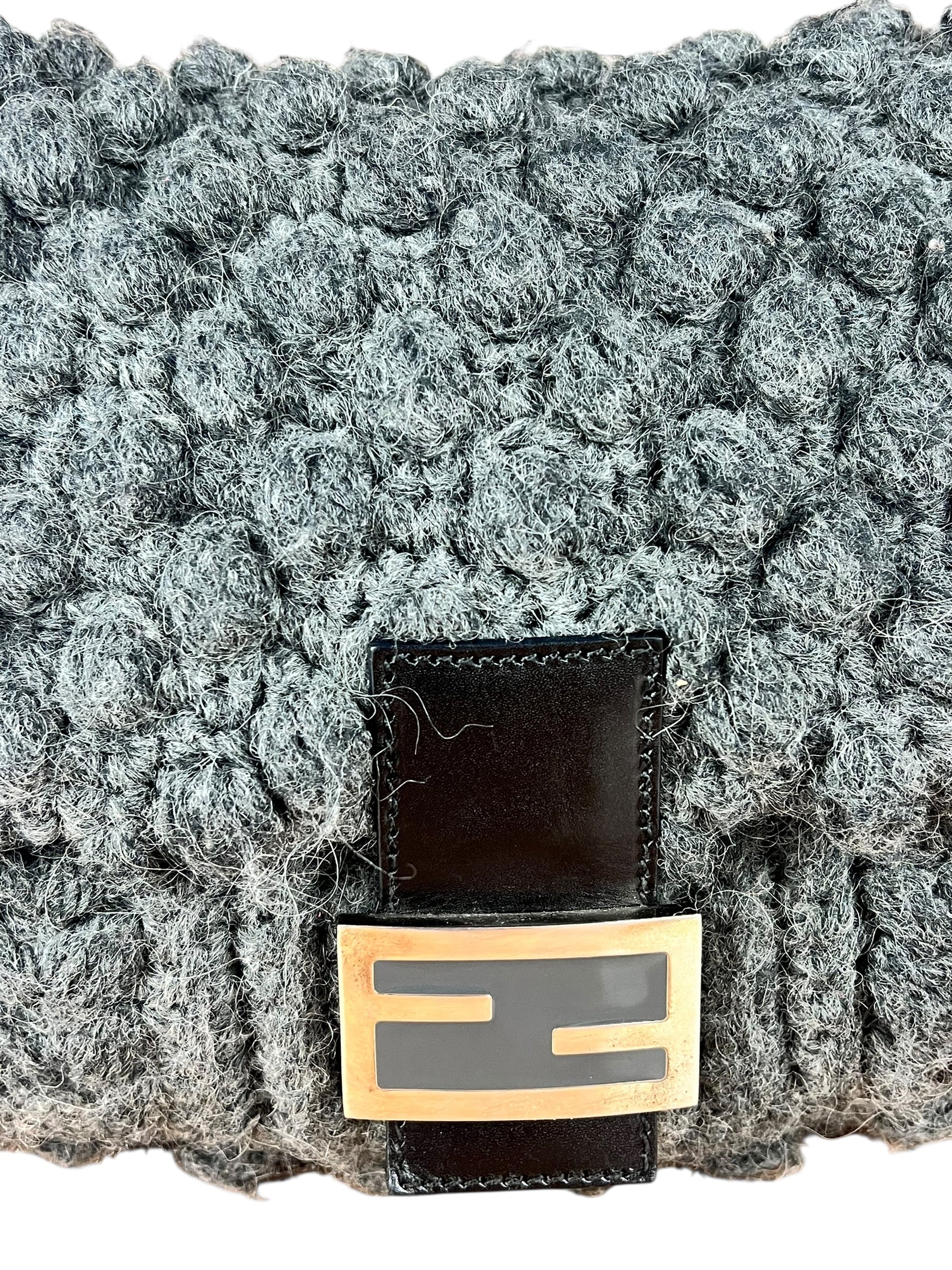 Fendi Crochet Wool Mamma Baguette