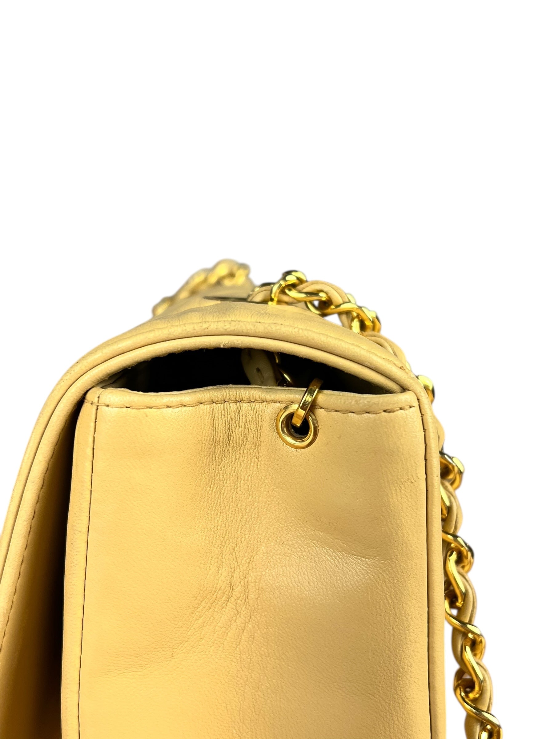 Chanel Beige CC Leather Diana Flap Bag '92