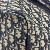 Christian Dior Vintage Navy Blue Trotter Boston Handbag