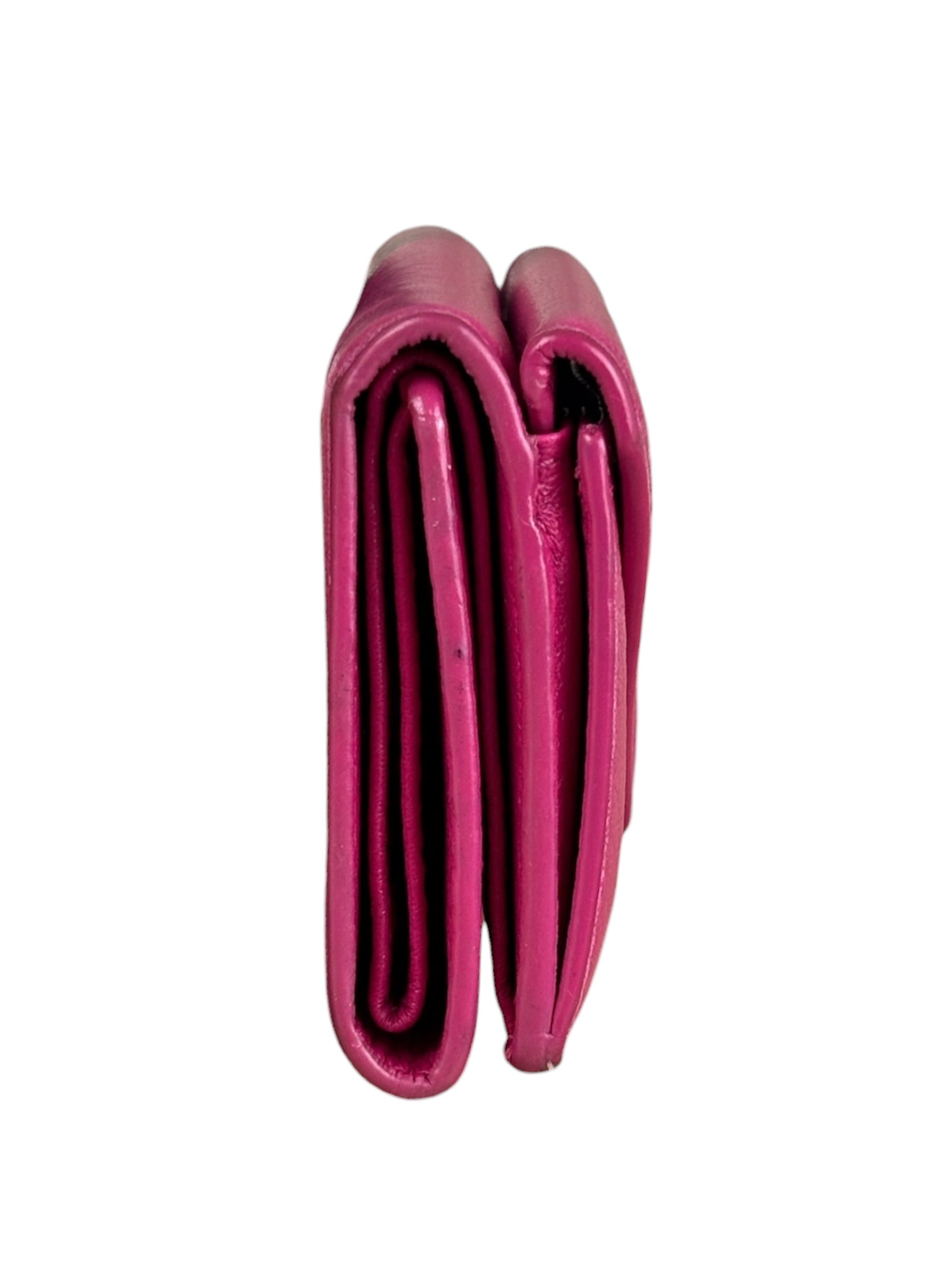 Balenciaga Hot Pink Papier Mini Wallet