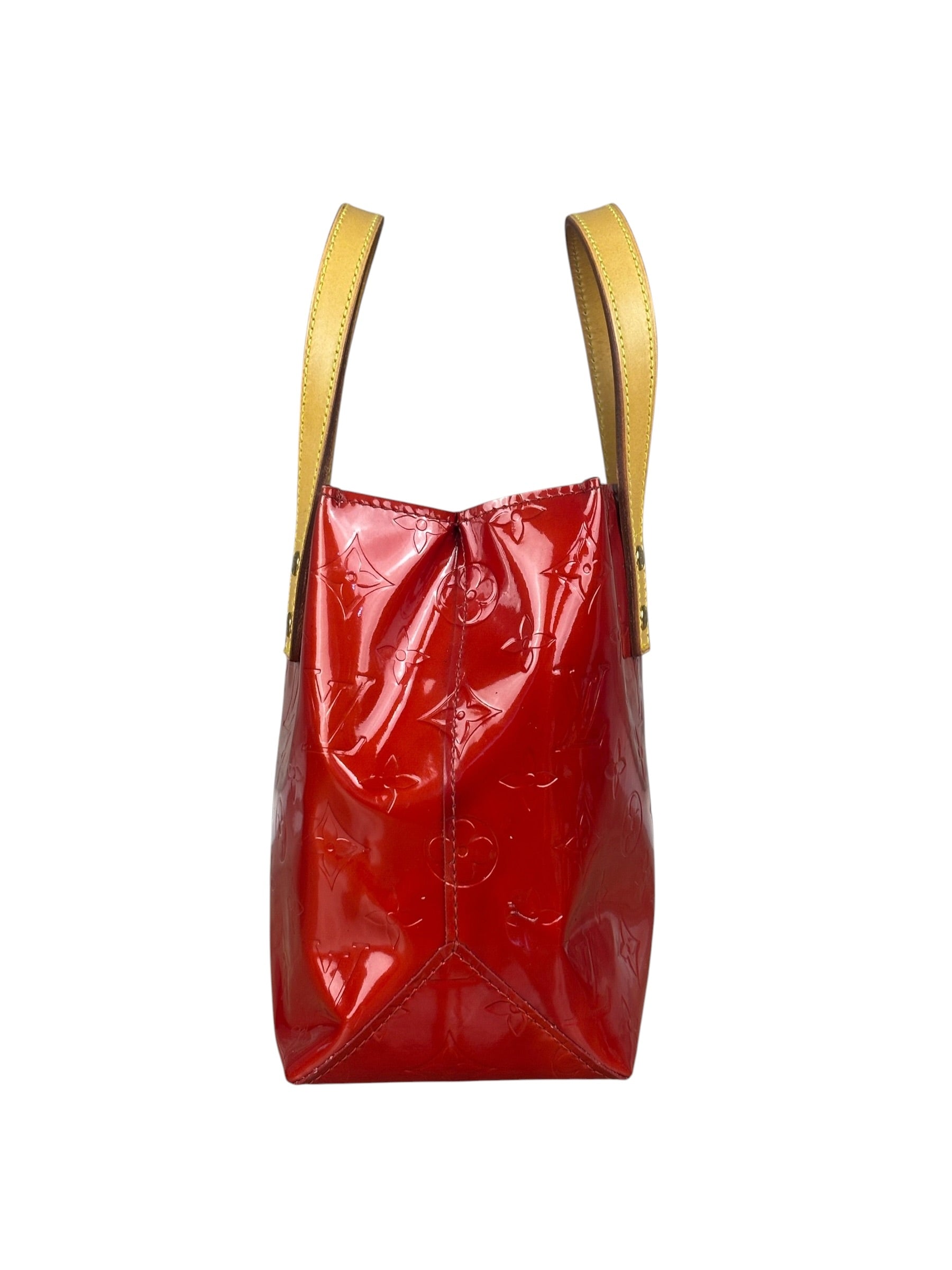 Louis Vuitton Vintage Rouge Monogram Vernis Reade Tote Bag PM