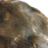 Vintage Dark Fur Tailed Hat