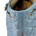 Christian Dior Blue Leather Panarea Tote