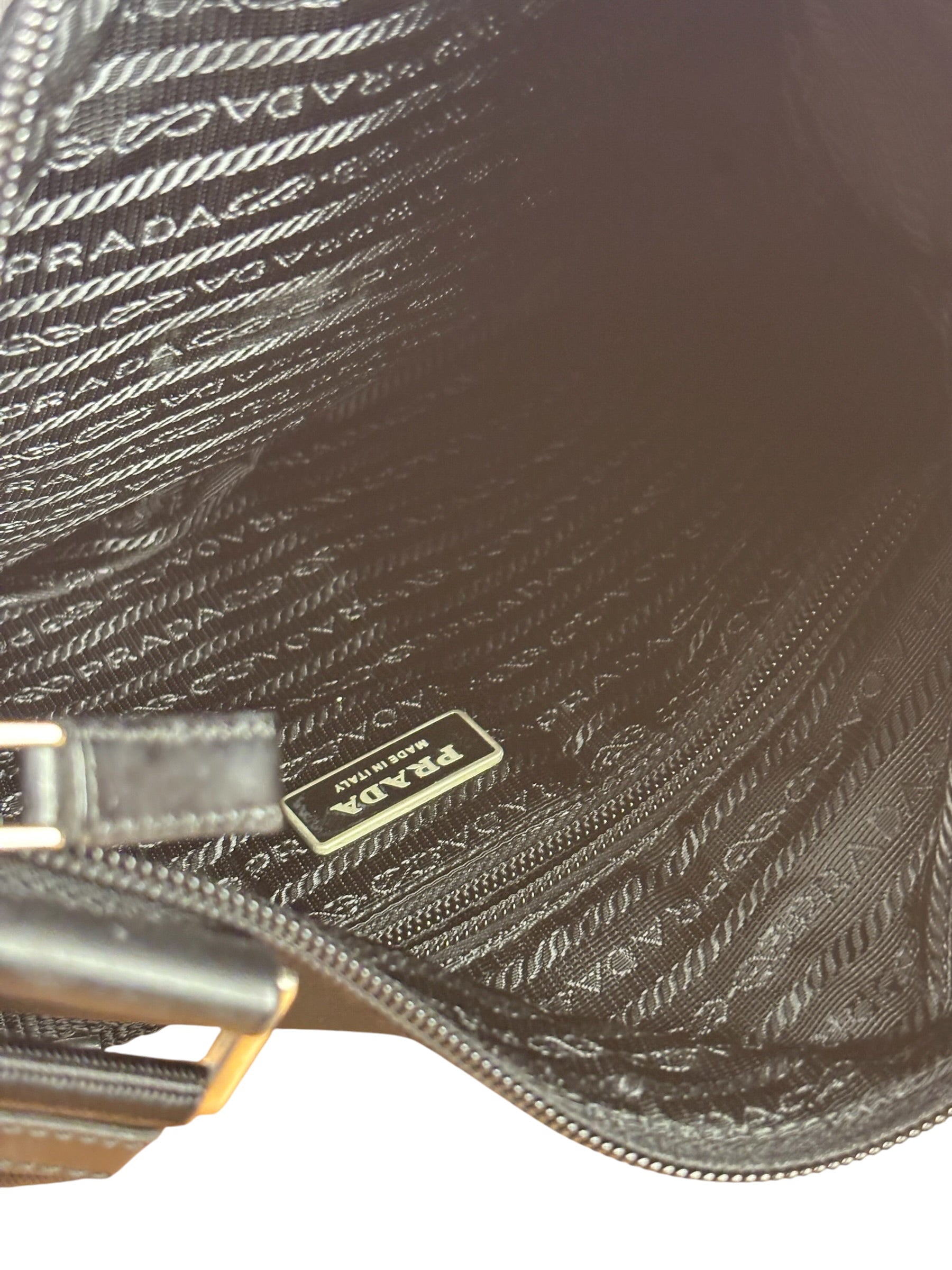 Prada Vintage Tessuto Nylon Asymmetrical Crossbody