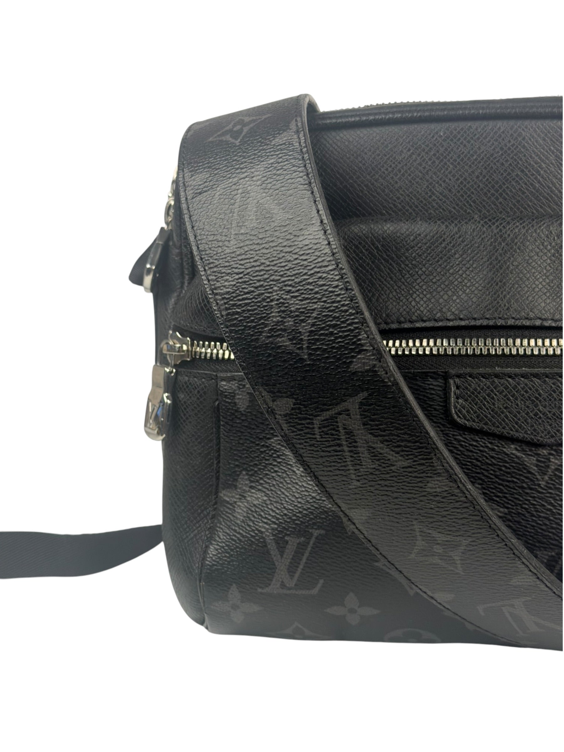 Louis Vuitton Black Monogram Taigarama Outdoor Messenger Bag