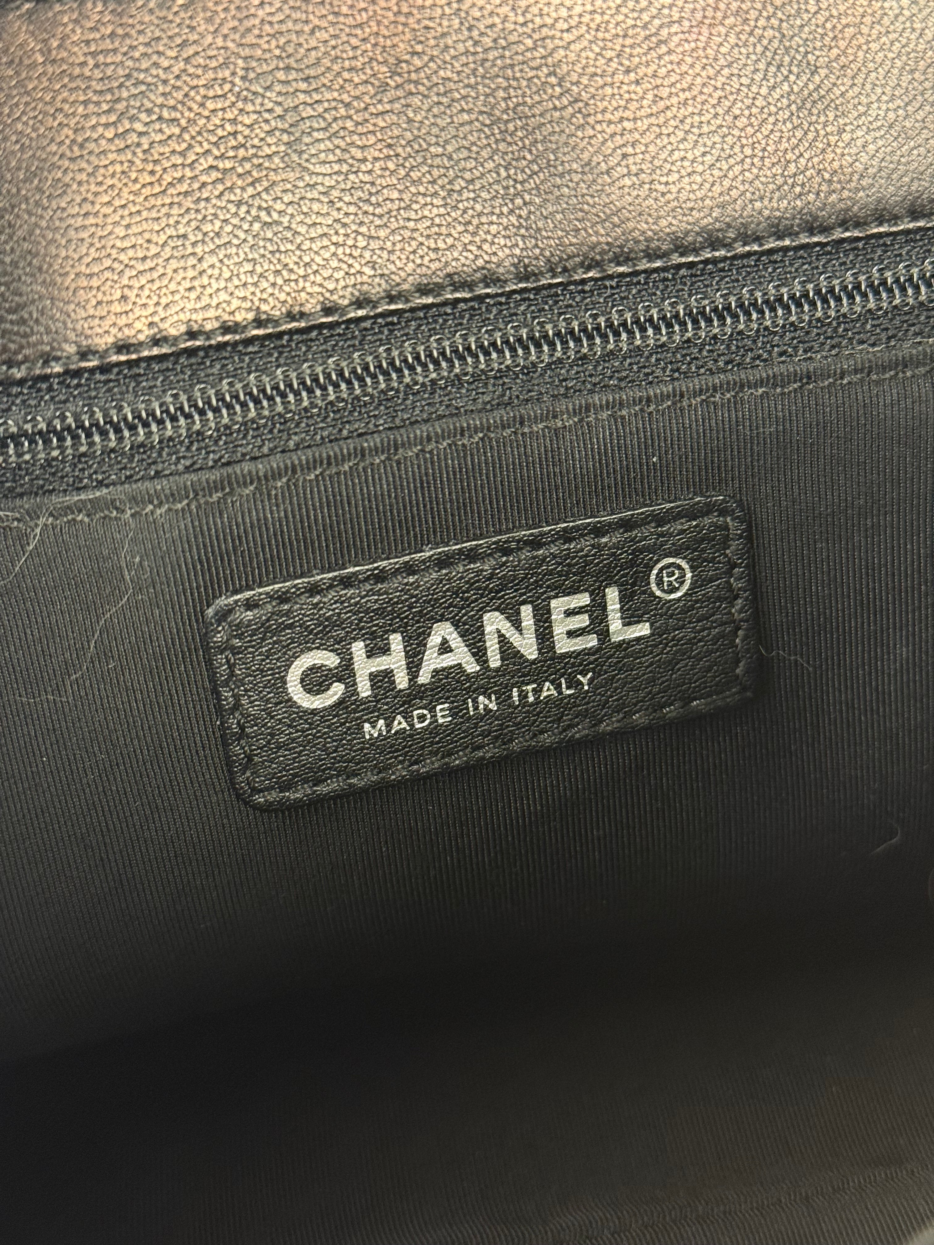 Chanel 2005 Canvas Camellia No. 5 Flap Shoulder Bag
