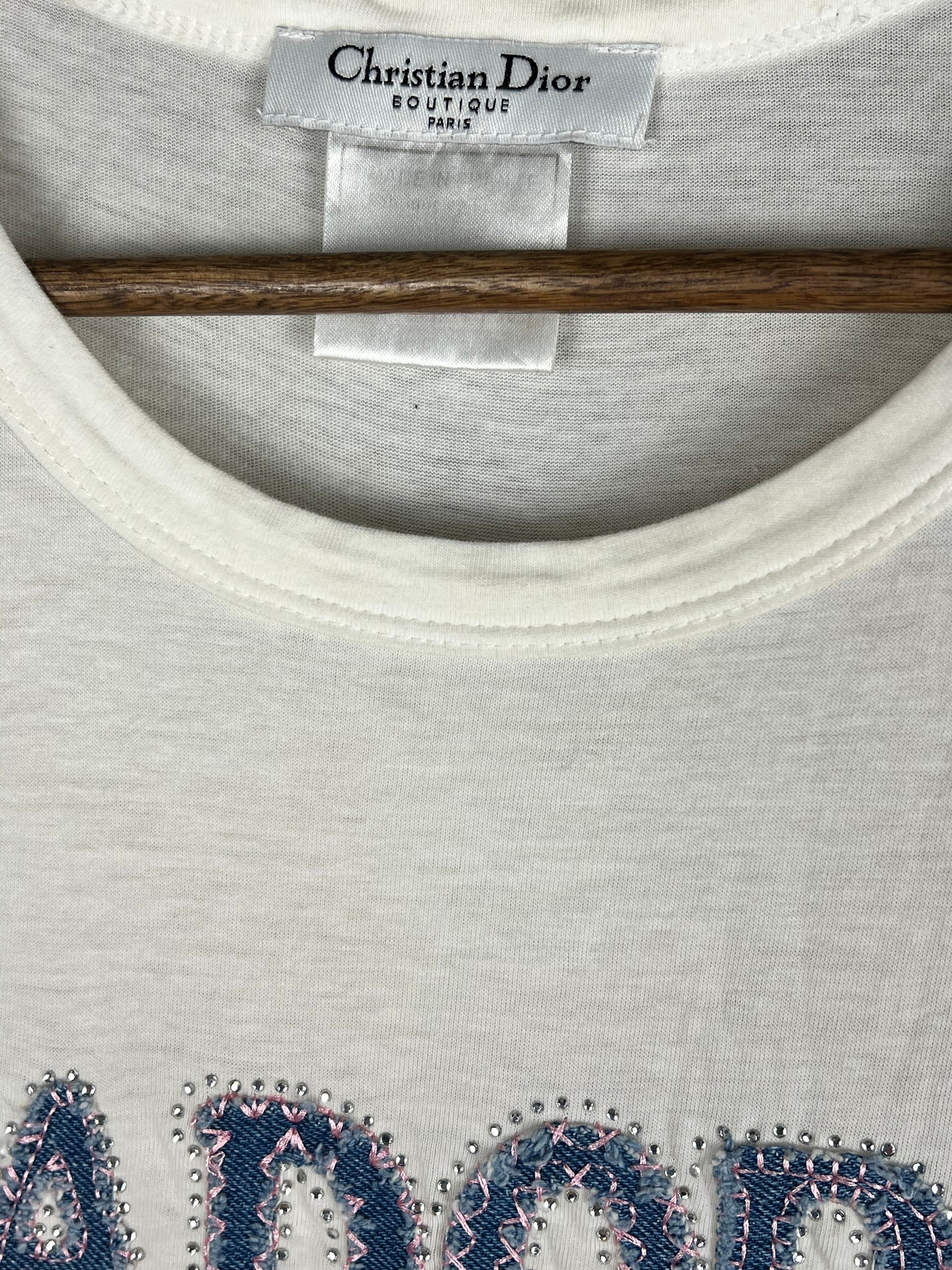 Dior Ja'Dior Denim Patch Tee Shirt