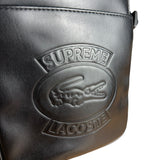 Supreme x Lacoste Black Leather Crossbody