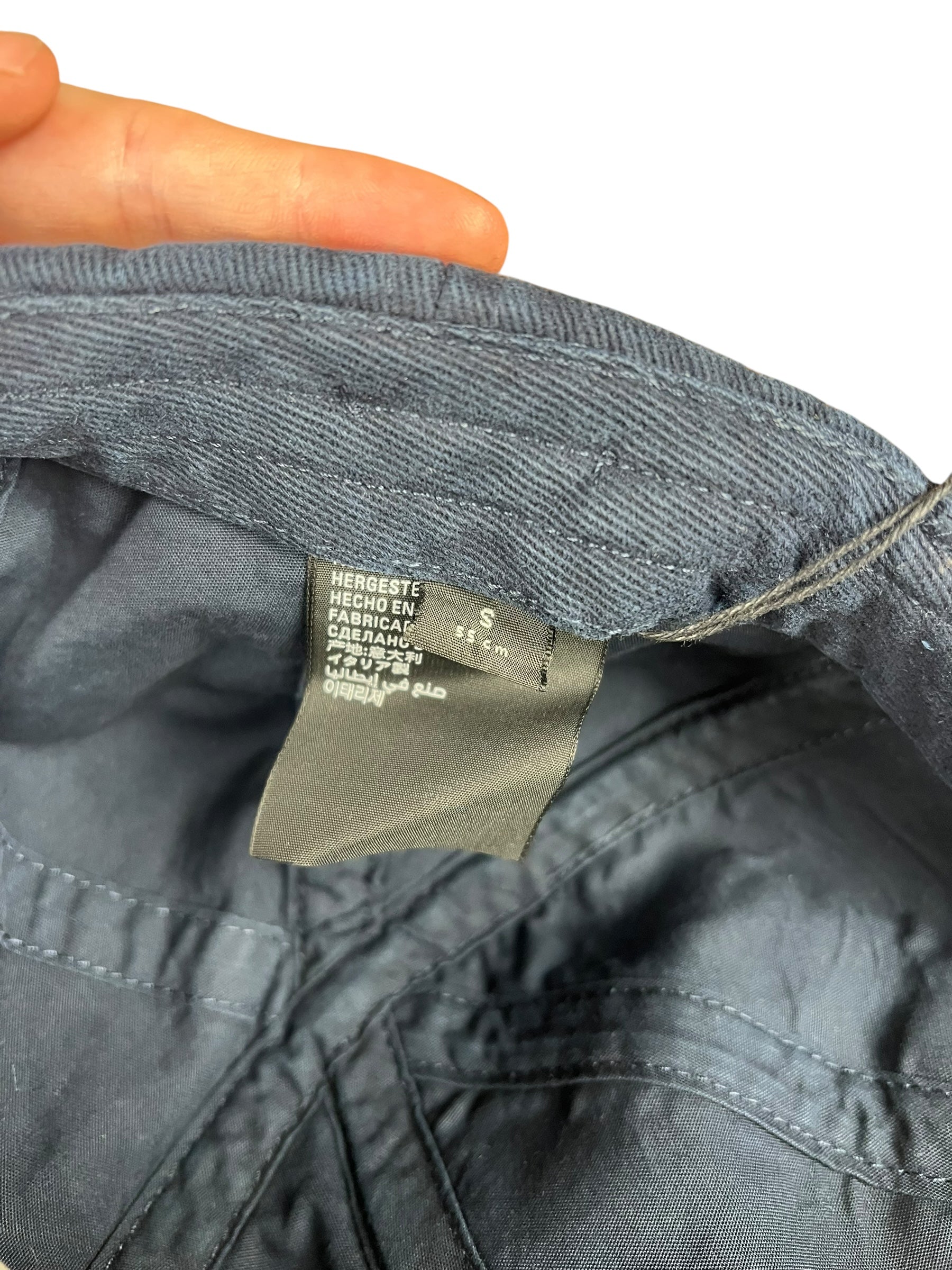 Balenciaga Navy Embroidered New York Cap