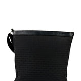 Christian Dior Black Leather Trim Canvas Dior Print Crossbody Bag