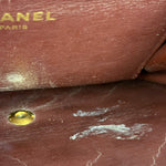 Chanel Black Diamond Stitch Lambskin Square Flap 1988