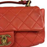 Chanel Red Quilted Caviar Leather Timeless Shoulder Bag 2012