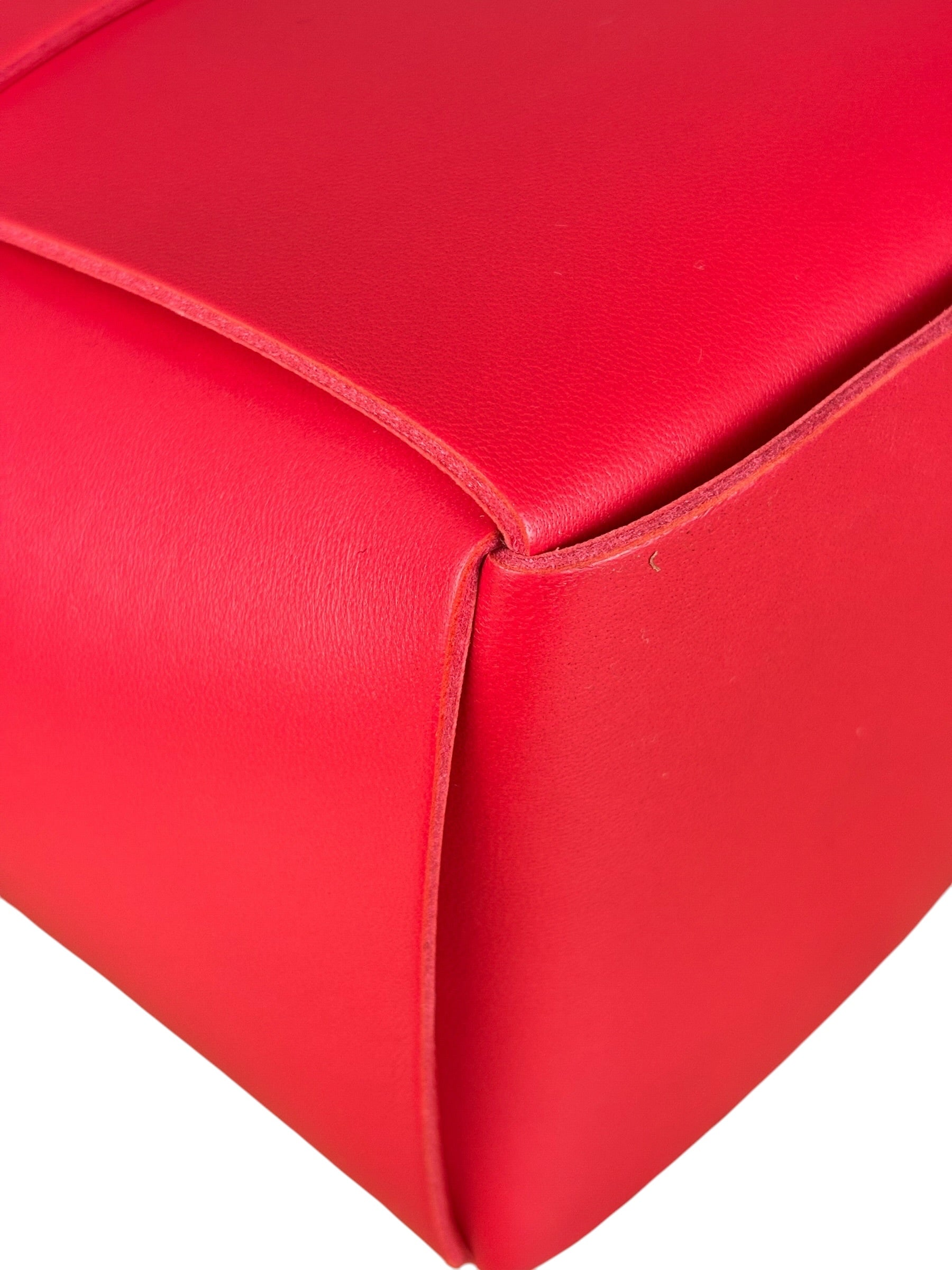 Bottega Veneta Red Leather Arco Tote Bag