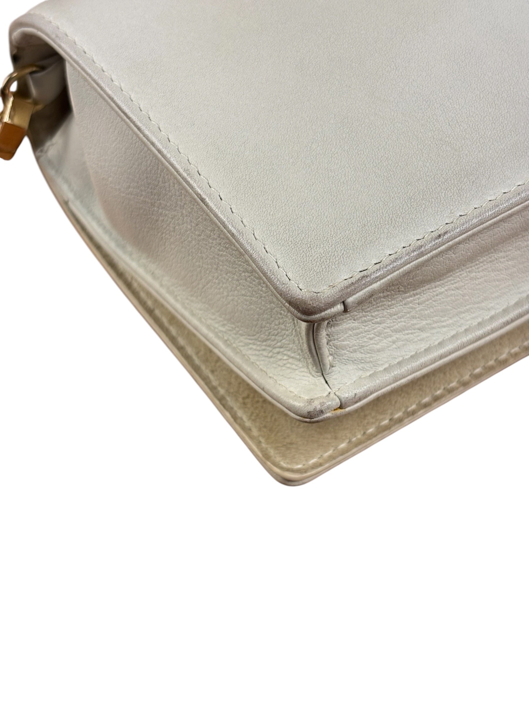 Christian Dior White Leather Amour Chain Wallet Replacement Chain