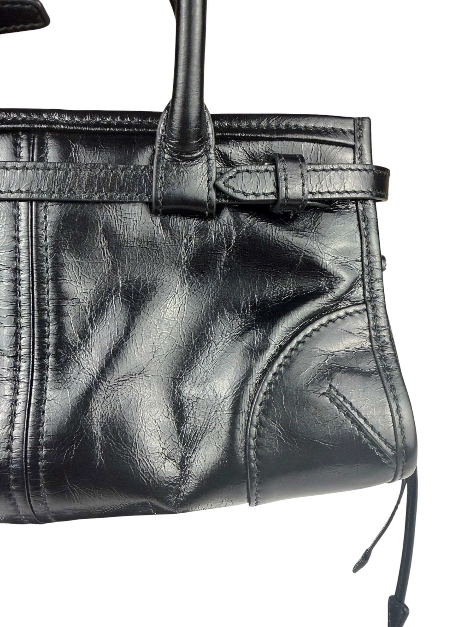Prada Black Bonnie Calfskin Shoulder Bag