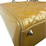 Christian Dior Gold Patent L Lady Dior