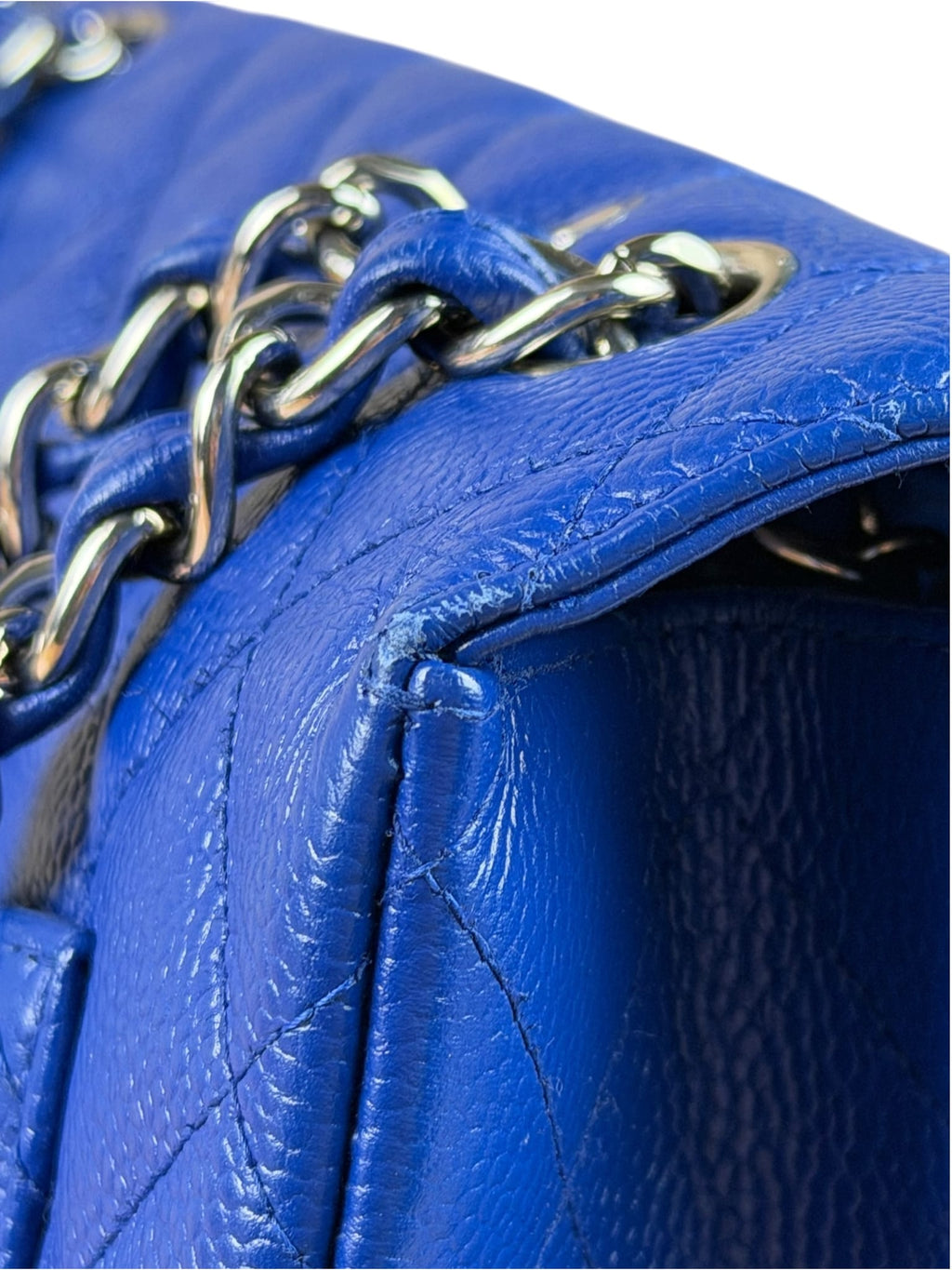 Chanel Royal Blue Caviar M Flap 2009