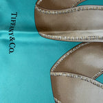Tiffany & Co. Ribbon & Crystal-Accented Bow Motif Silk Scarf