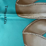 Tiffany & Co. Ribbon & Crystal-Accented Bow Motif Silk Scarf